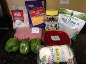 ingredients for Low Carb Stuffed Peppers