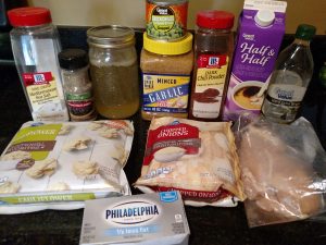 ingredients for Low Carb White Chicken Chili