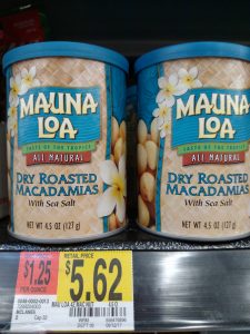 macadamia nuts in store