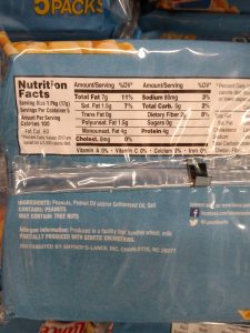 salted peanuts packs label