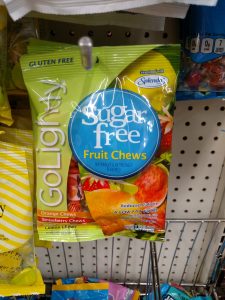 sugar free fruit chews bag