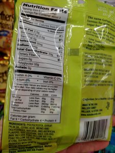 fruit chews label