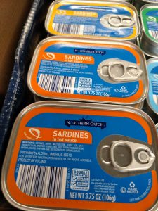 Northern Catch Sardines in Hot Sauce label