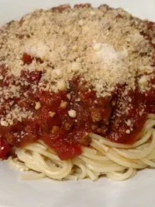  Crock Pot Spaghetti or Pizza Sauce over pasta