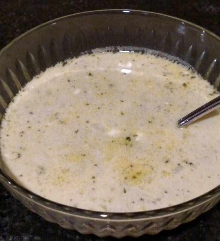 Creamy Broccoli Cauliflower Cheese Soup