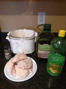 ingredients for Crock Pot Garlic Herb Chicken