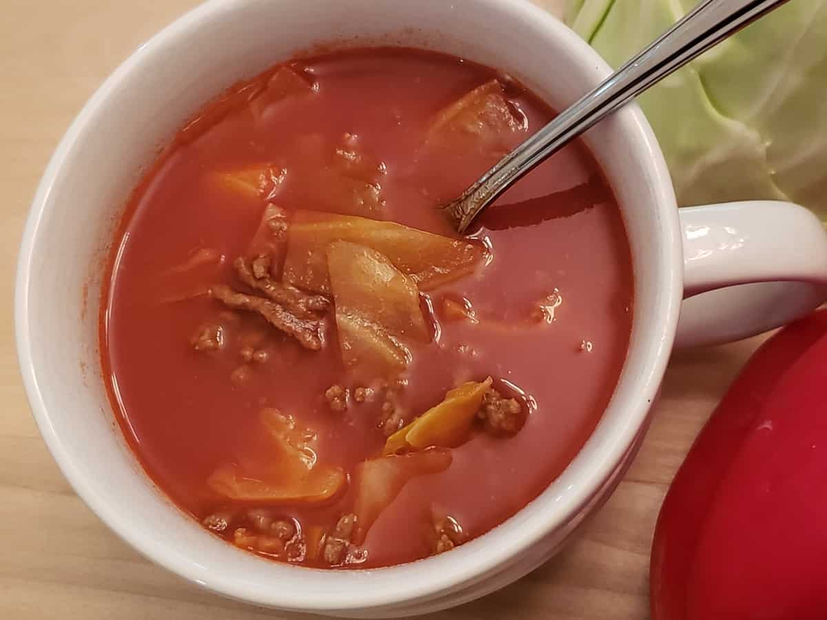 Low Carb Beefy Cabbage Soup