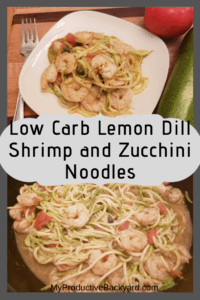 Lemon Dill Shrimp and Zucchini Noodles