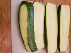 cut zucchini