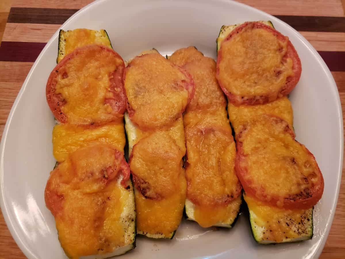 Cheesy Zucchini Boats