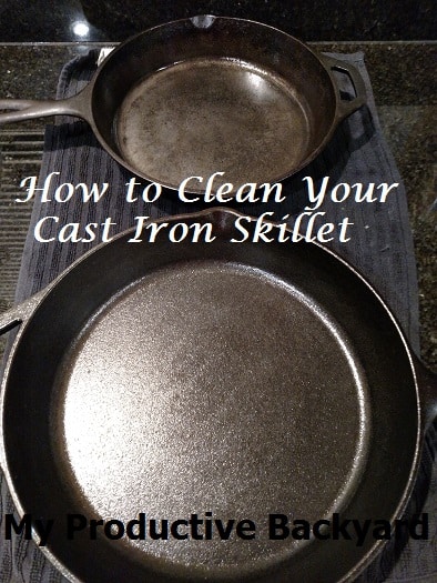 How to clean your cast iron skillet