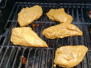 Coconut Buttermilk Southwestern Chicken on the grill