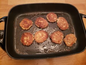 frying Gluten Free Salmon Cakes