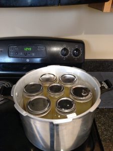 jars ready to remove from canner