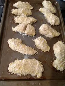 baked coconut crusted chicken strips