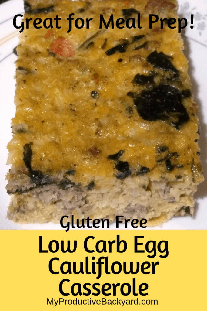 Low Carb Egg Cauliflower Casserole
