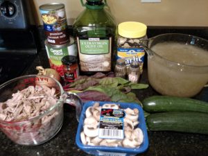 ingredients for Healthy Pork Curry Vegetable Soup