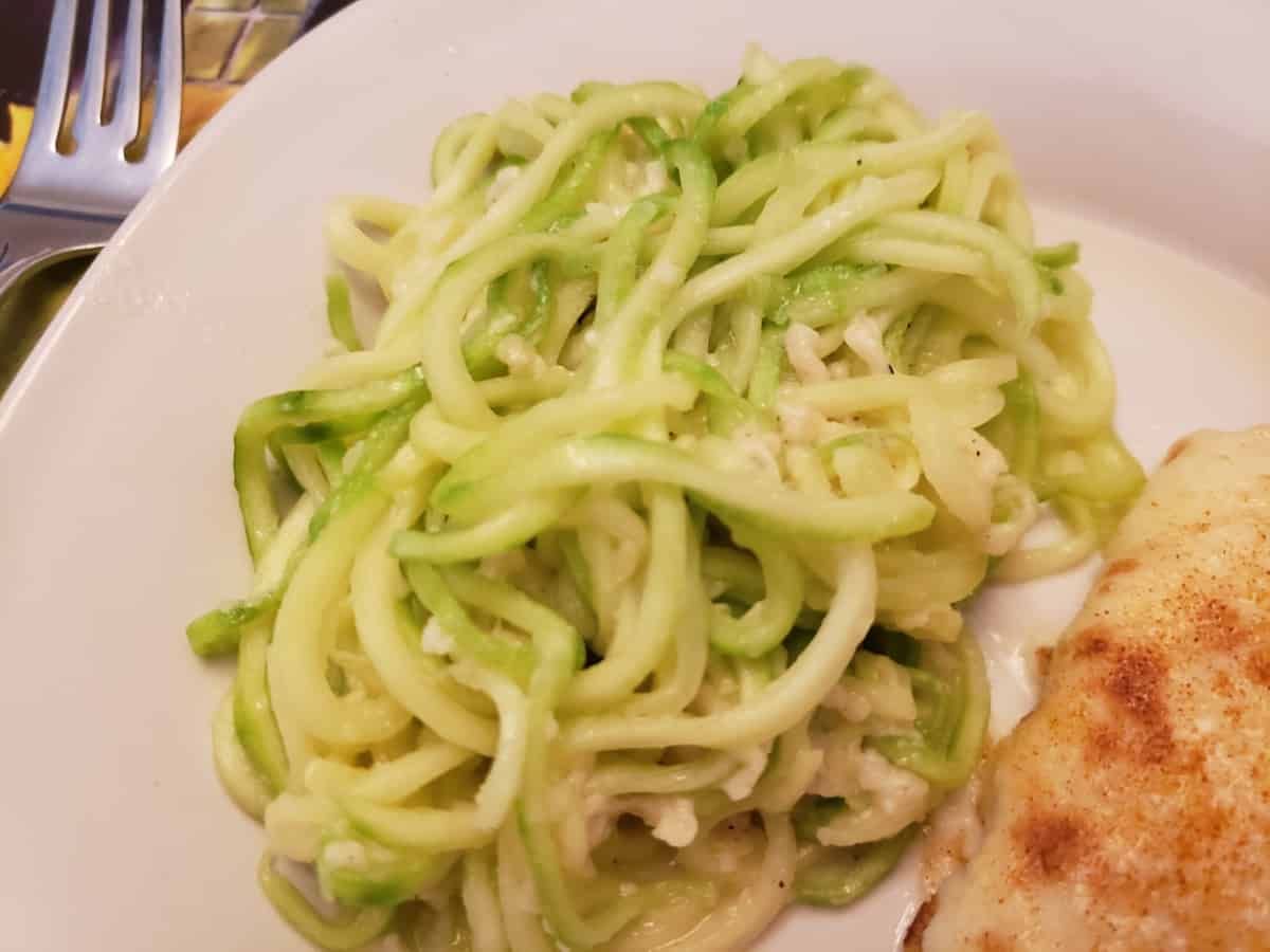 Zucchini Noodles Parmesan