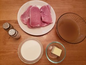 Velvet Pork Chops ingredients