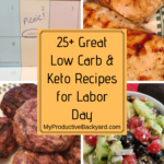 Low carb keto labor day recipes collage