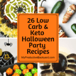 Low Carb Keto Halloween Party Recipes collage