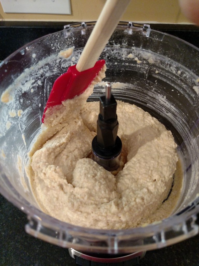 Basic Homemade Hummus in food processor