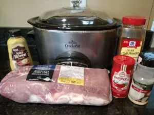 ingredients for Easy Tender Pulled Pork