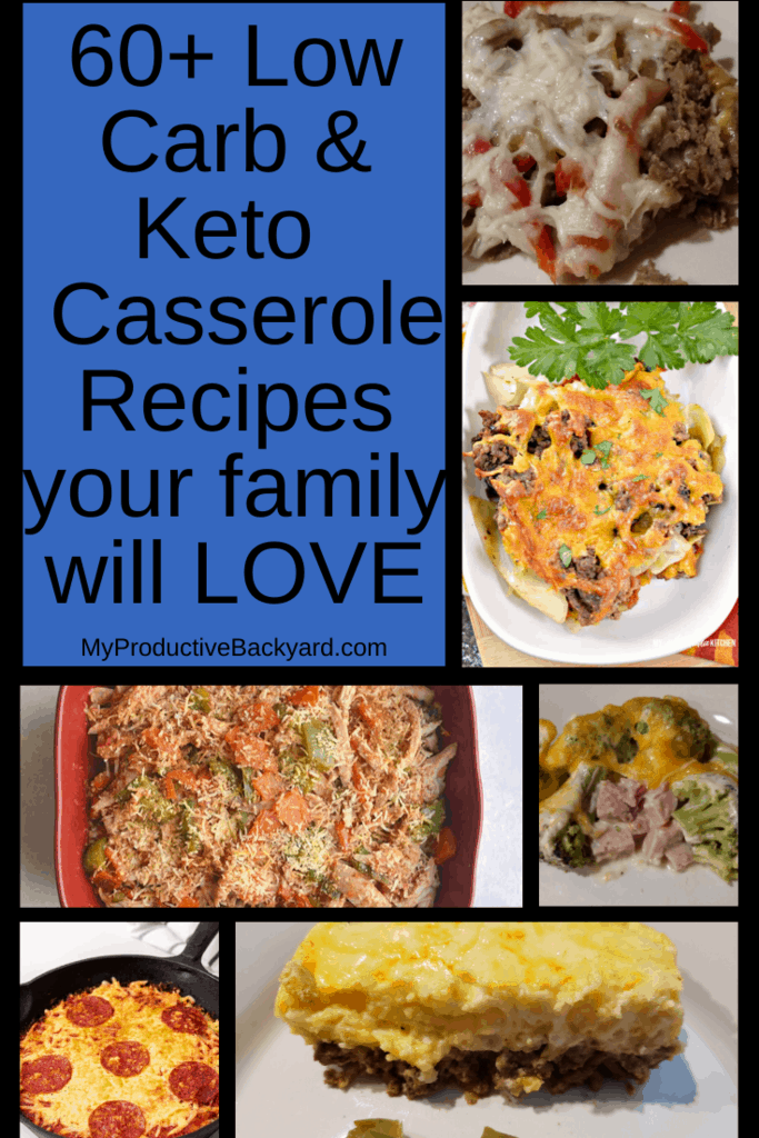 61 Low Carb Keto Casseroles collage