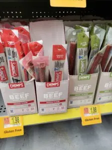 chomps beef sticks in store