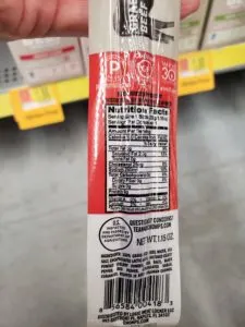 chomps beef sticks label