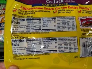 Co-Jack cheese label