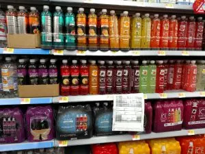Clear ICE drinks in store
