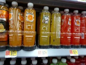 Sparkling ICE drinks in store