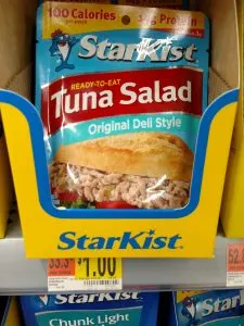Starkist tuna packet label