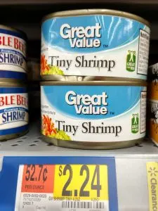 Great Value Shrimp in store