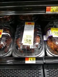 Walmart Rotisserie chicken in store