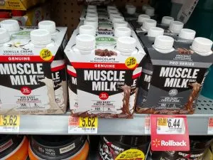Muscle Milk drinks in store