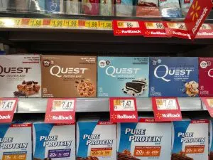 Quest bars in store