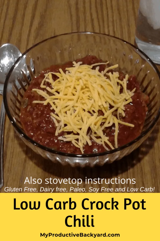 Low Carb Crock Pot Chili