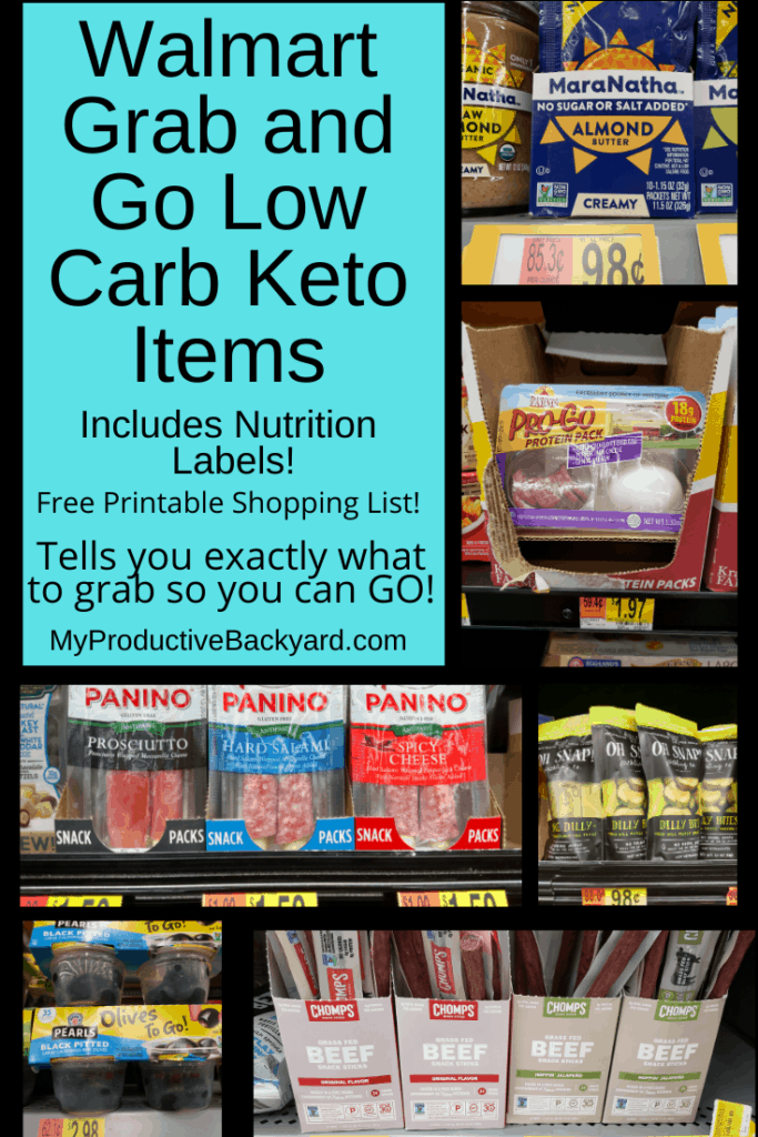 Walmart Grab and Go Low Carb Keto Items