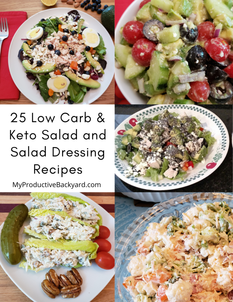 25 Low Carb Keto Salad and Salad Dressing Recipes Pinterest Pin