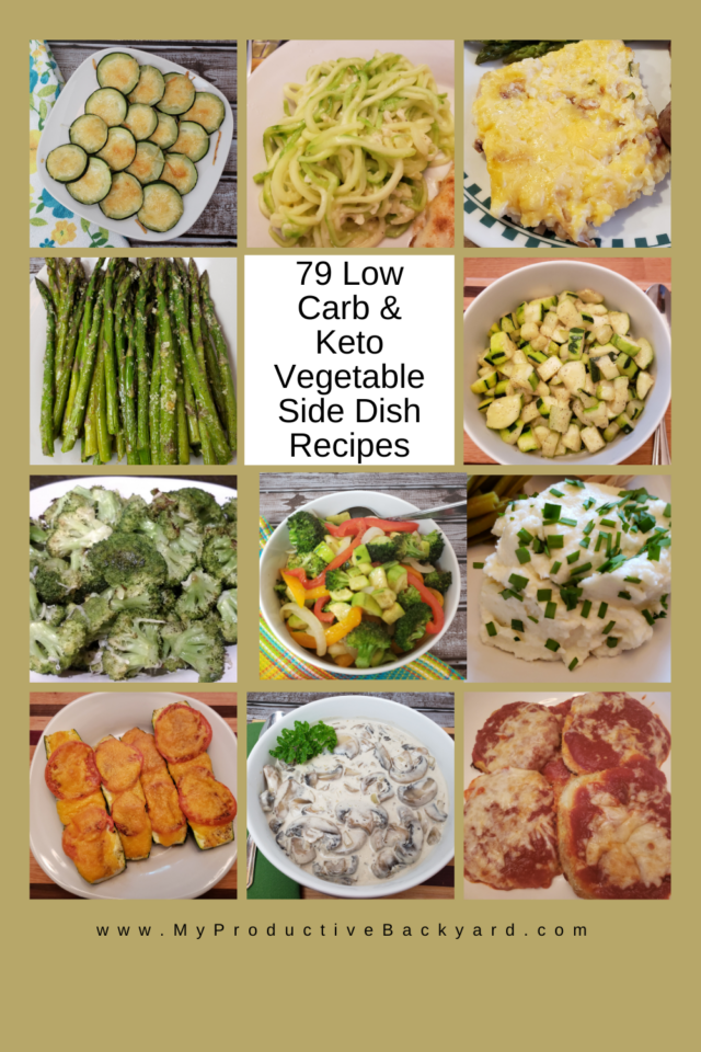 79 Low Carb Keto Vegetable Side Dish Recipes - My Productive Backyard