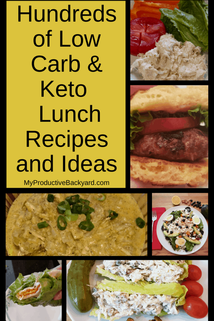 Hundreds of Low Carb Keto Lunch Recipes and Ideas collage