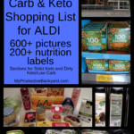 low carb keto shopping list for Aldi