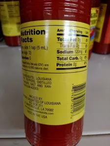 Louisiana hot sauce supreme bottles
 label