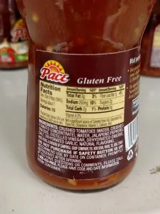 picante jar label