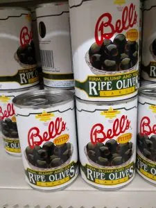 black olive can