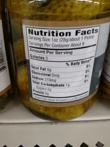 pickle jar label