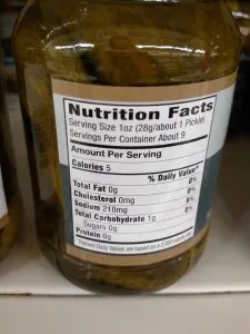 pickle jar label