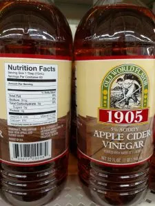 apple cider vinegar bottles